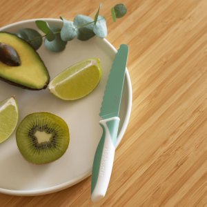 Couteau d'apprentissage menthe givrée Kiddikutter