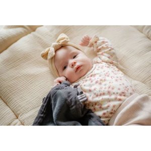 Doudou plat bleu marine Label label