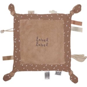 Doudou plat libellule marron Label label