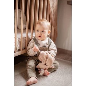 Doudou plat libellule marron Label label