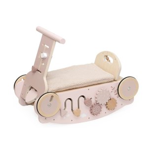 Porteur en bois 3 en 1 - rose Label label