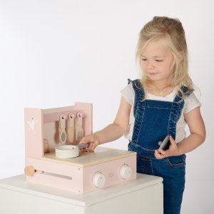 Cuisine pliable en bois - rose Label label