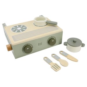 Cuisine pliable en bois - vert olive Label label