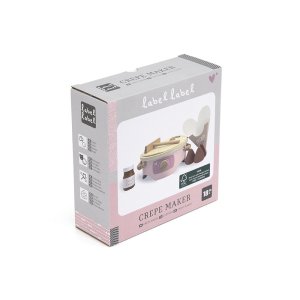 Machine à crêpes en bois - rose Label label