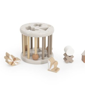 Jeu de formes en bois - nougat Label label