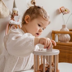 Jeu de formes en bois - nougat Label label