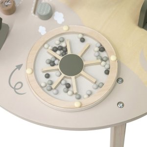 Table d'activités en bois - vert olive Label label