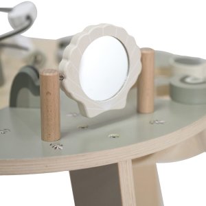 Table d'activités en bois - vert olive Label label
