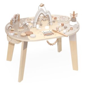 Table d'activités en bois - nougat Label label