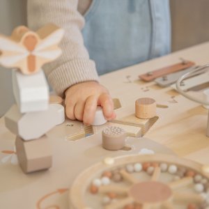 Table d'activités en bois - nougat Label label