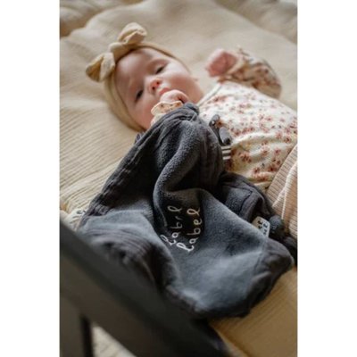 Doudou plat bleu marine