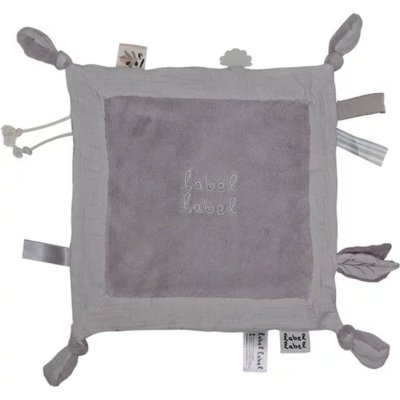 Doudou plat gris clair