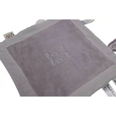 Doudou plat gris clair