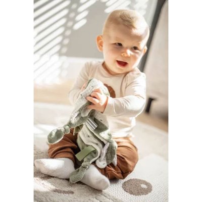 Doudou plat vert kaki