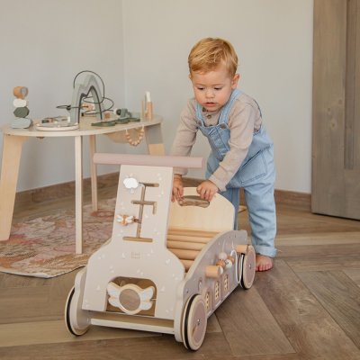 Porteur en bois 3 en 1 - nougat