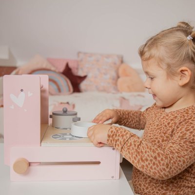 Cuisine pliable en bois - rose