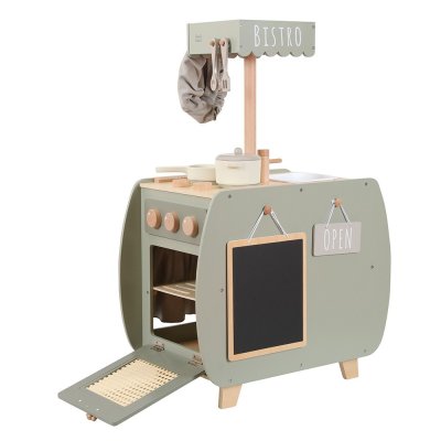 Cuisine en bois - vert olive