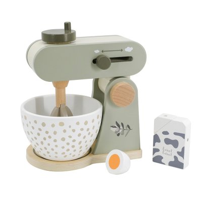 Robot cuisine en bois - vert olive