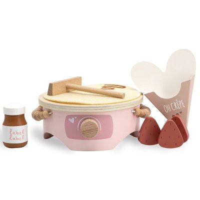 Machine à crêpes en bois - rose