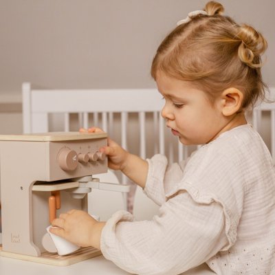Machine à expresso en bois - nougat