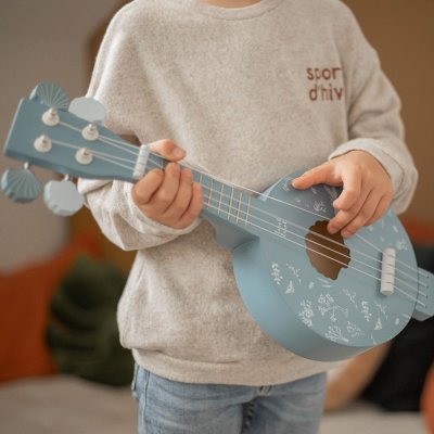 Banjo en bois - bleu