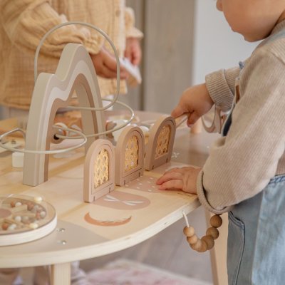 Table d'activités en bois - nougat
