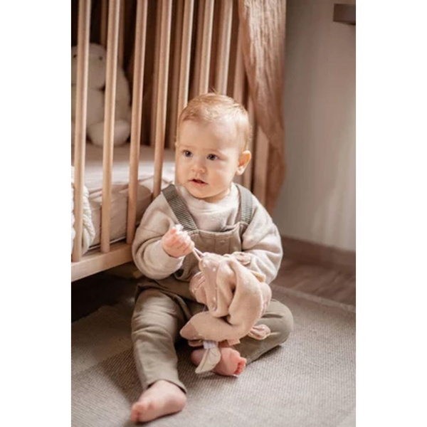 Doudou plat libellule marron Label label