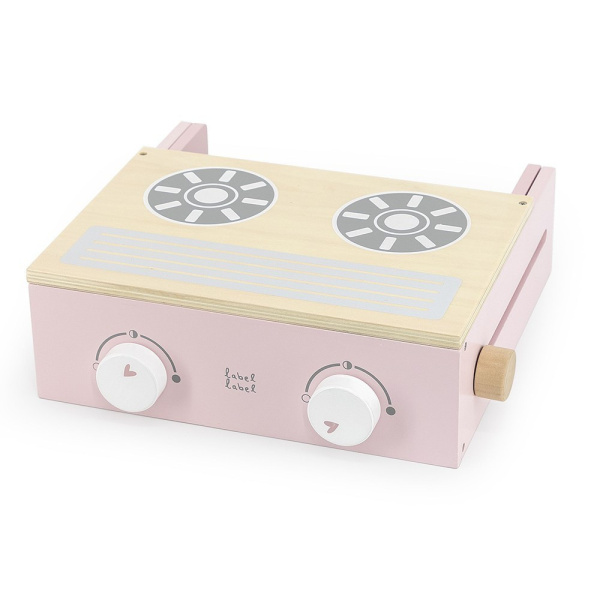Cuisine pliable en bois - rose Label label