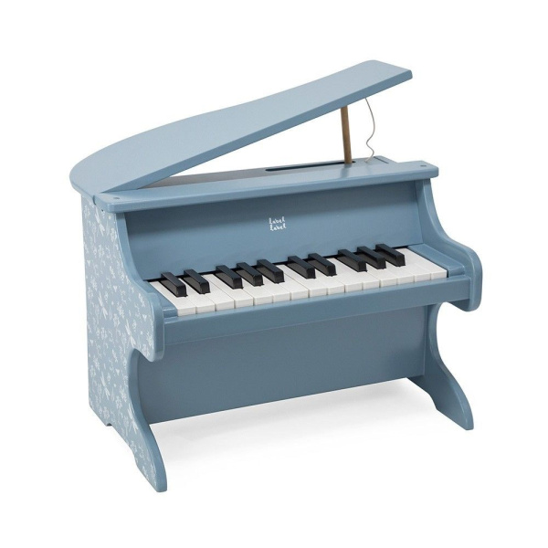 Piano en bois - bleu Label label
