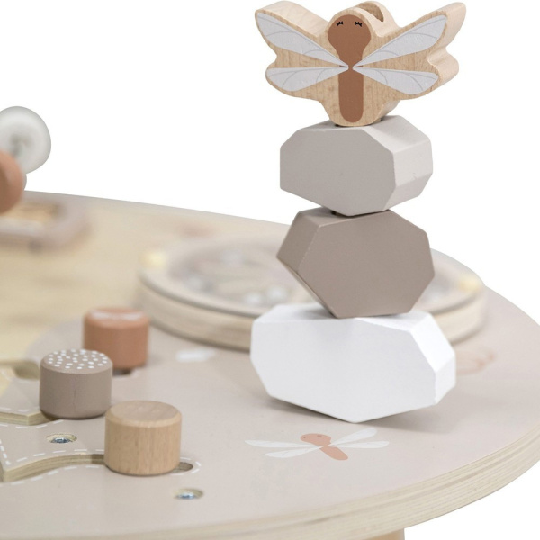Table d'activités en bois - nougat Label label
