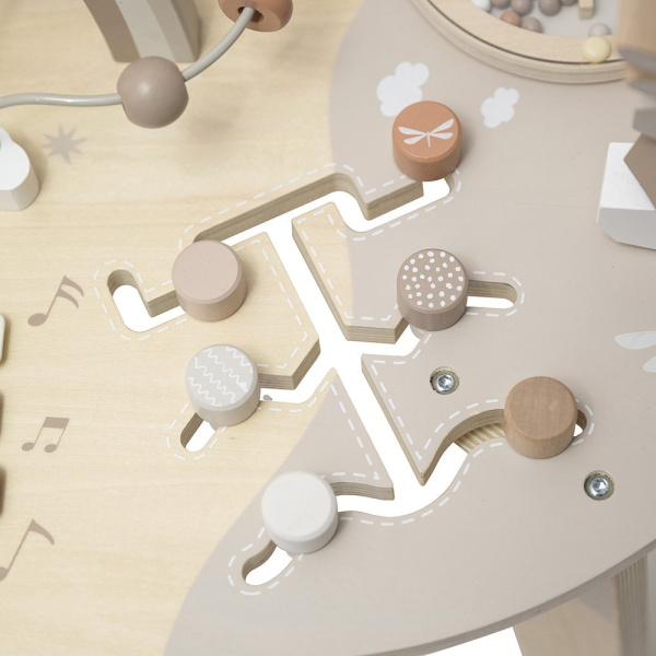 Table d'activités en bois - nougat Label label