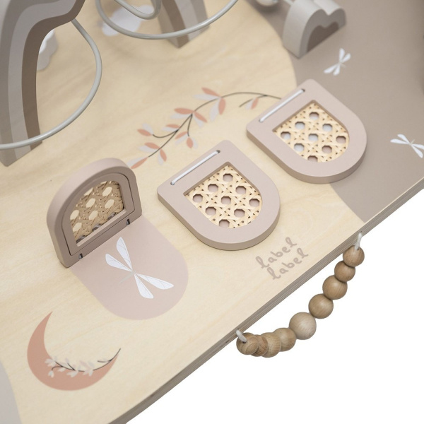 Table d'activités en bois - nougat Label label