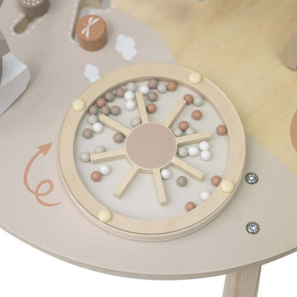 Table d'activités en bois - nougat Label label
