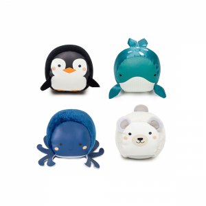 Lot de 4 balles doudous océan Little big friends