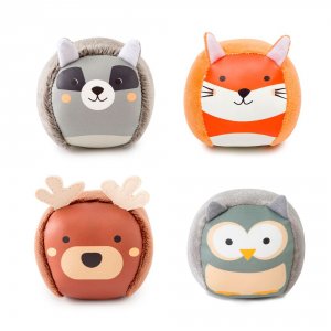 Lot de 4 balles doudous forêt Little big friends