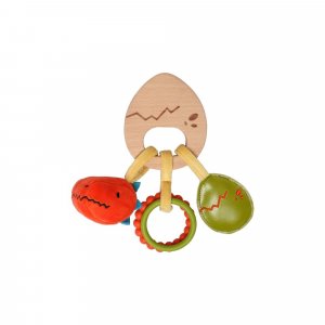 Hochet en bois - les amis dinos Little big friends