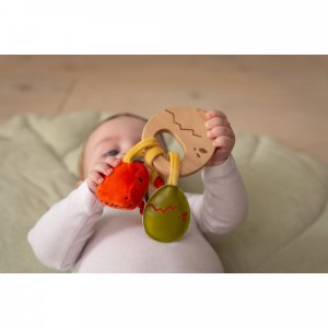 Hochet en bois - les amis dinos Little big friends