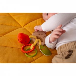 Hochet en bois - les amis dinos Little big friends