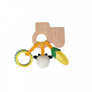 Hochet en bois - ferme Little big friends