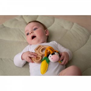 Hochet en bois - ferme Little big friends