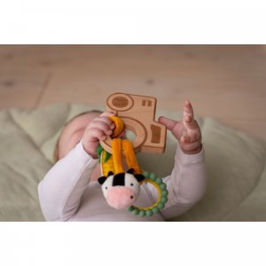 Hochet en bois - ferme Little big friends