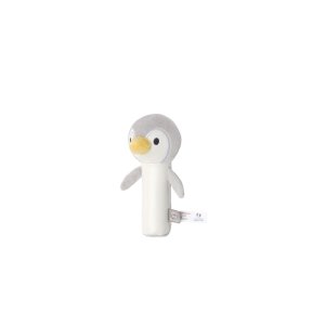 Hochet pouêt pingouin martin gris Little big friends