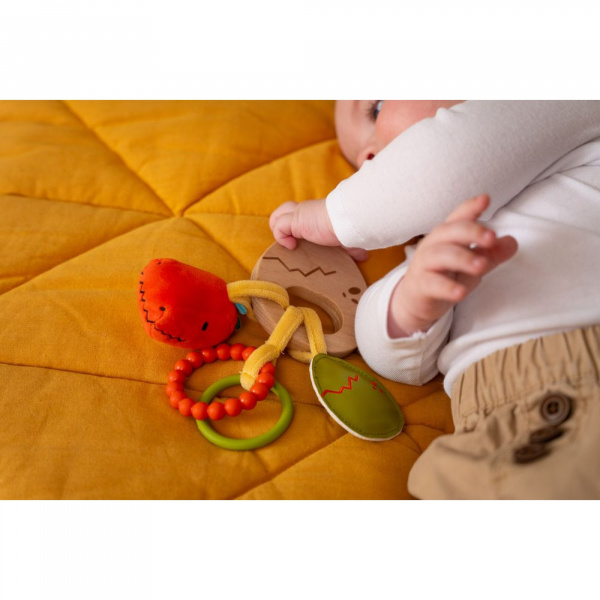 Hochet en bois - les amis dinos Little big friends