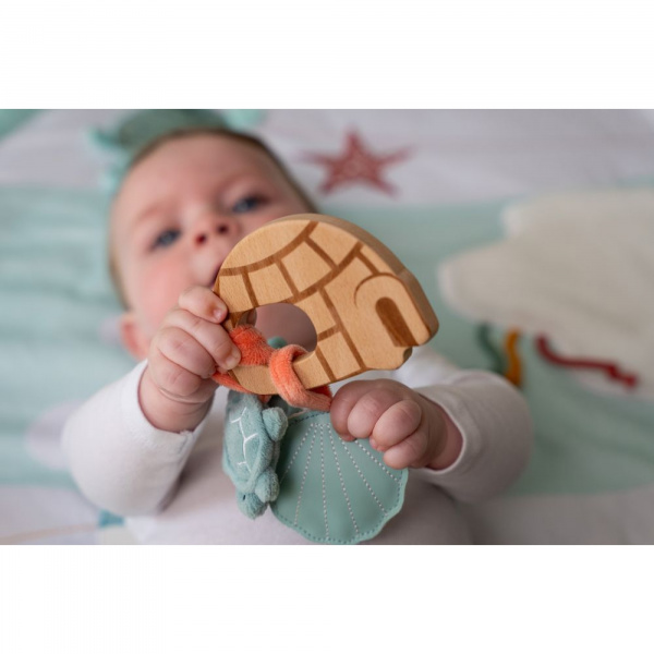 Hochet en bois - ocean Little big friends