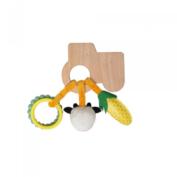 Hochet en bois - ferme Little big friends