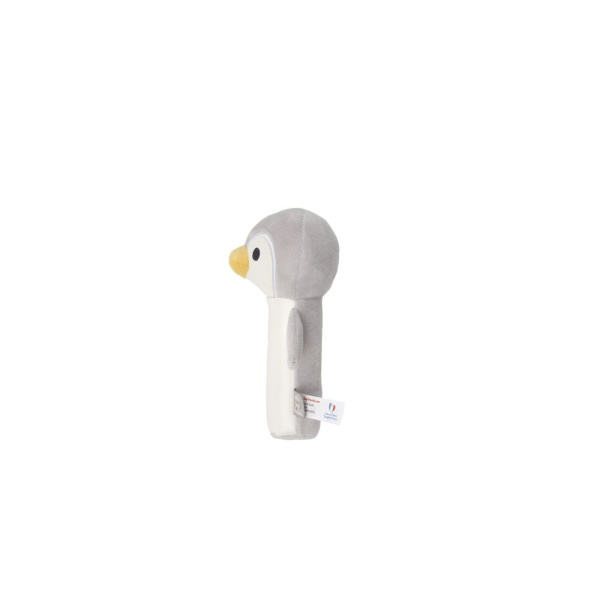 Hochet pouêt pingouin martin gris Little big friends