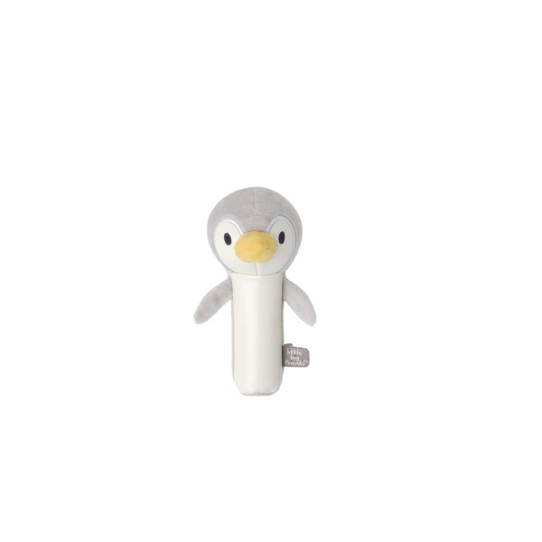 Hochet pouêt pingouin martin gris Little big friends