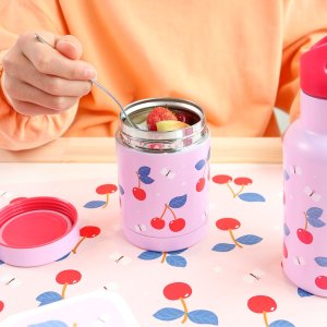 Boîte à repas isotherme inox 300 ml cerises A little lovely company