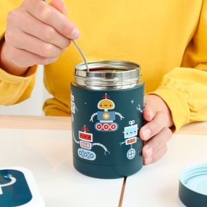Boîte à repas isotherme inox 300 ml robots A little lovely company