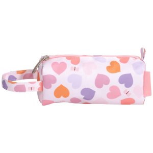 Trousse scolaire enfant avec poignée cœurs A little lovely company